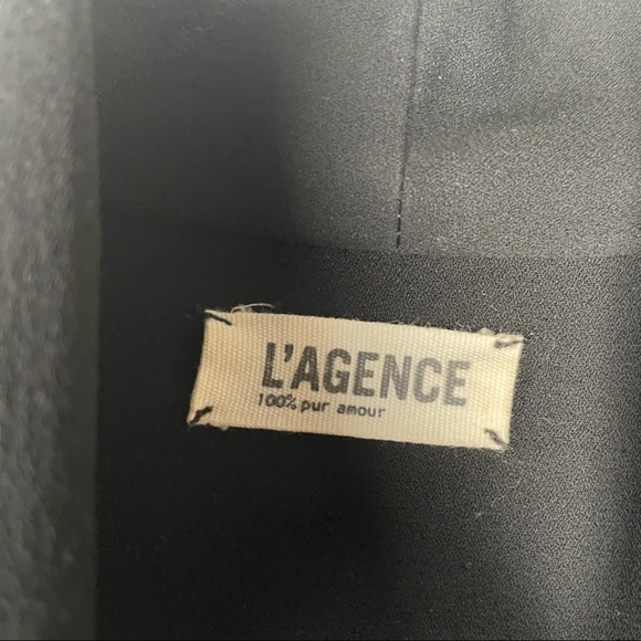 L’AGENCE Cross Over Front Jumpsuit in Black Size 4 - Picture 8 of 13